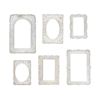 Tim Holtz Idea-ology  Baseboard Frames Lace (6pcs) (TH93786) ( TH93786)